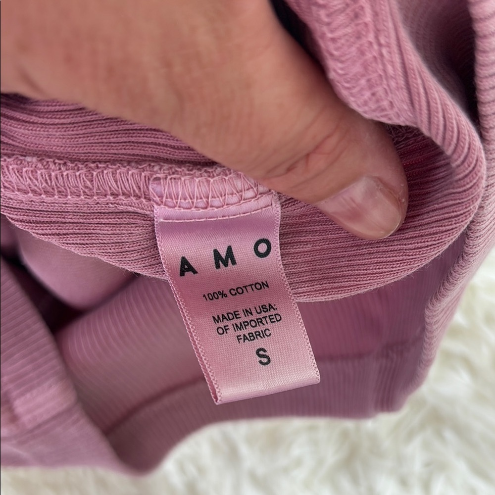 Pink Ribbed Tank Top - Picture 4 of 5